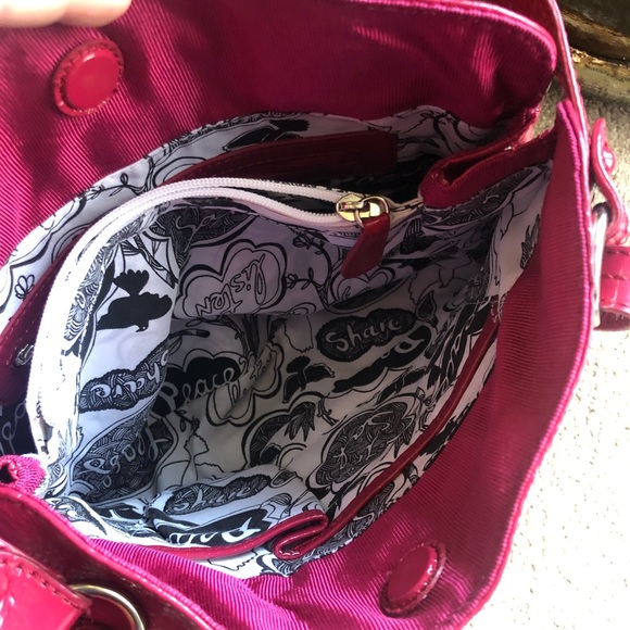 The Sak fuchsia patent leather handbag - Picture 6 of 14